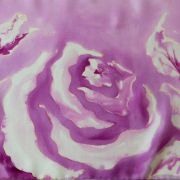 róże odcień rozbielonej magenty - habotai8 - szal jedwabny ręcznie malowany