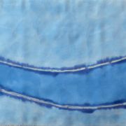 maki monochromatyczne w niebieskim - habotai8 - jedwab ręcznie malowany