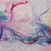 maki w pastelach - habotai10 - szal jedwabny ręcznie malowany