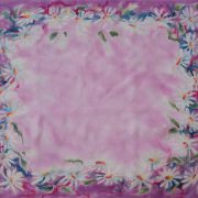 margerytki wrzosowe - habotai5 - apaszka jedwabna ręcznie malowana