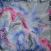 mroźna zima - habotai5 - apaszka jedwabna ręcznie malowana
