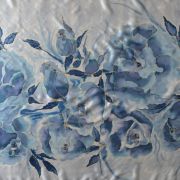 róże niebieskie - habotai5 - pareo jedwabne ręcznie malowane