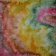 słoneczna jesień - habotai5 - apaszka jedwabna ręcznie malowana