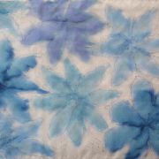 w odcieniach niebieskich - habotai5 - apaszka jedwabna ręcznie malowana