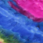 strumień barw - splot atłasowy - szal jedwabny ręcznie malowany