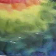 strumień barw 5 - muślin - szal jedwabny ręcznie malowany