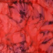 abstrakcja w czerwieni - habotai5 - szal jedwabny ręcznie malowany
